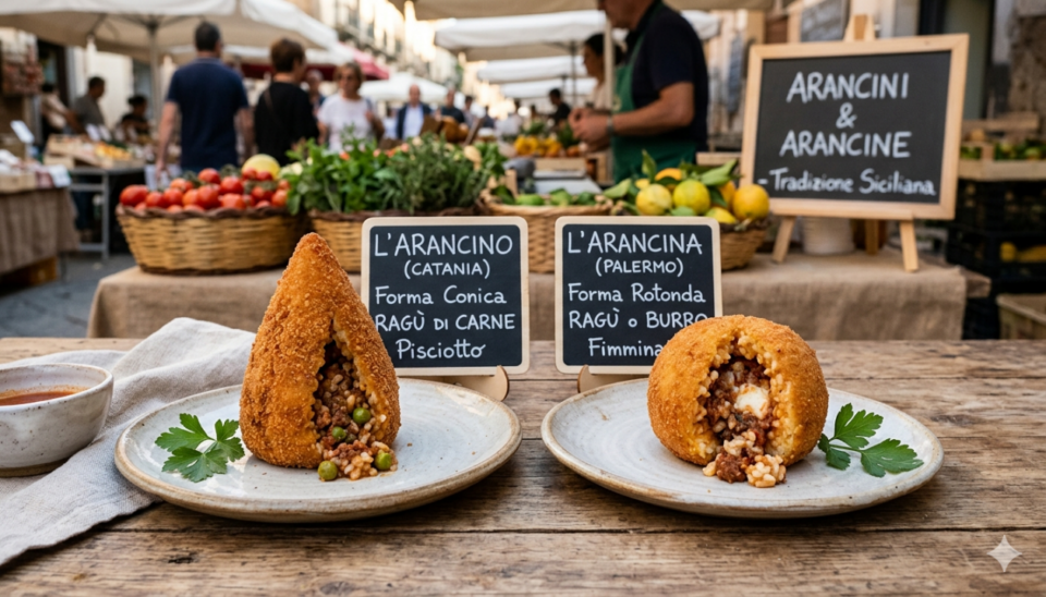 Arancina o Arancino? Due tradizioni a confronto.